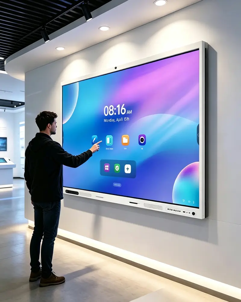 Exhibition and digital signage display with Intel OPS module