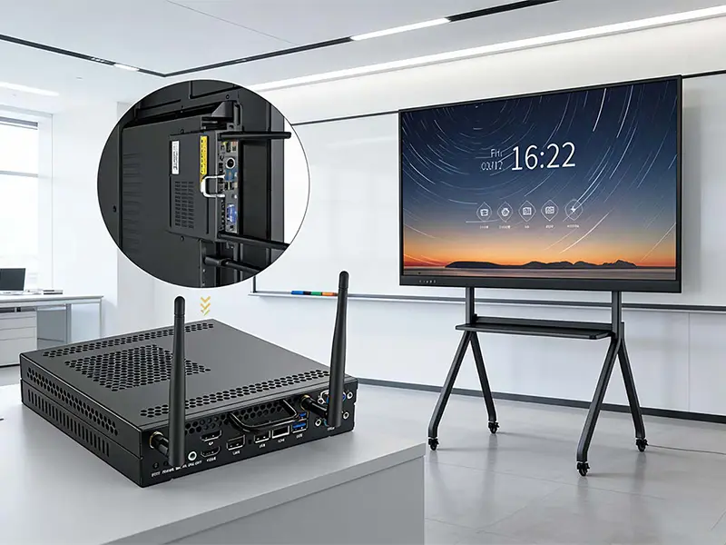 Meeting room or classroom with interactive display