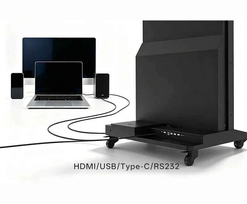 LED poster full interface ports and IR touch