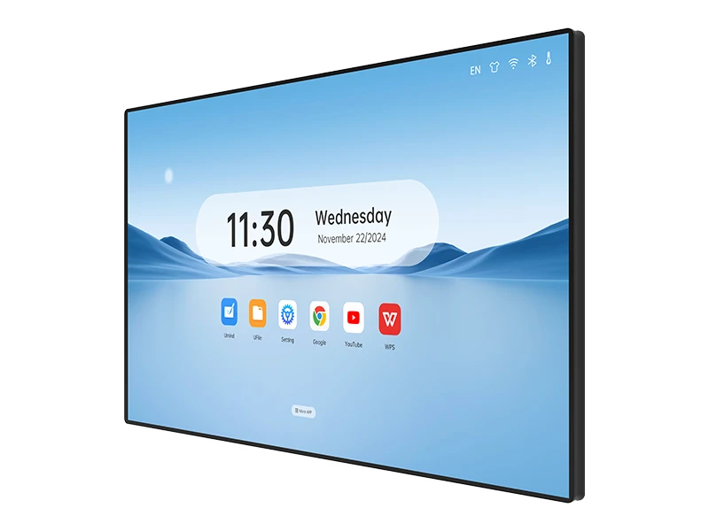 Riotouch all-in-one wall mounted digital signage display