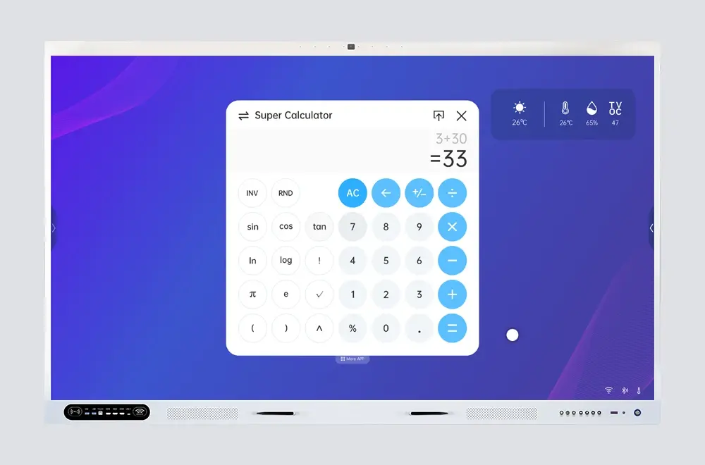 Advanced calculator functions