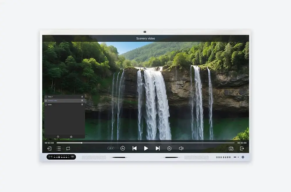 Playlist for multi-video lessons