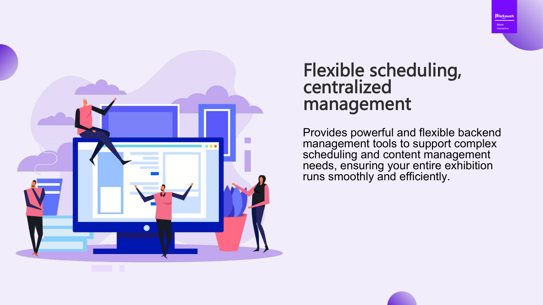 COB LED CMS Flexible Scheduling System