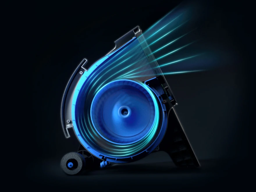 Industrial-grade thermal cooling fan for 7x24 OPS PC module operation