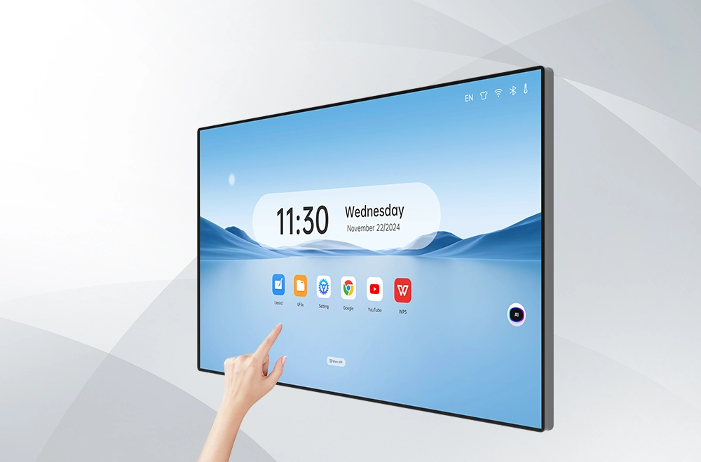 Multi-point infrared touch control enables human-computer interaction.