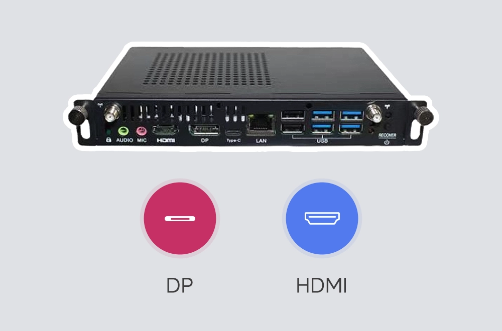 Riotouch Slot in Computer OPS 13th Ultra-HD Video Output