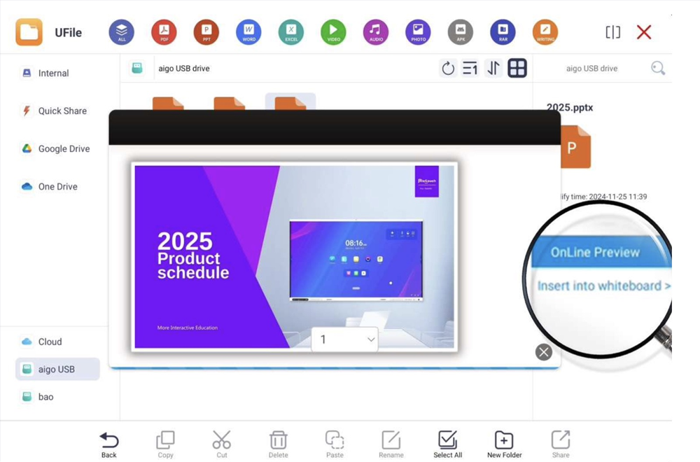 Riotouch-Interactive Whiteboard File Manager-UFile-Umind File Integration Riotouch Interactive Whiteboard File Manager UFile Umind File Integration