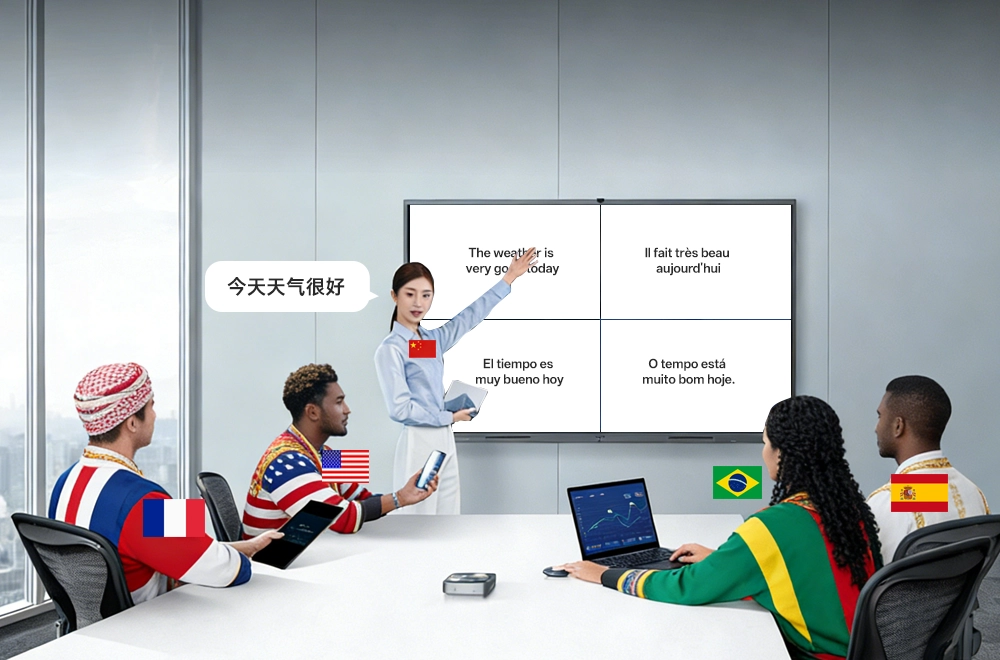 Live 4-Language Simulcast (Presenter Mode)