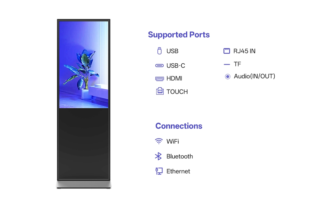 Slim Indoor Advertising Display