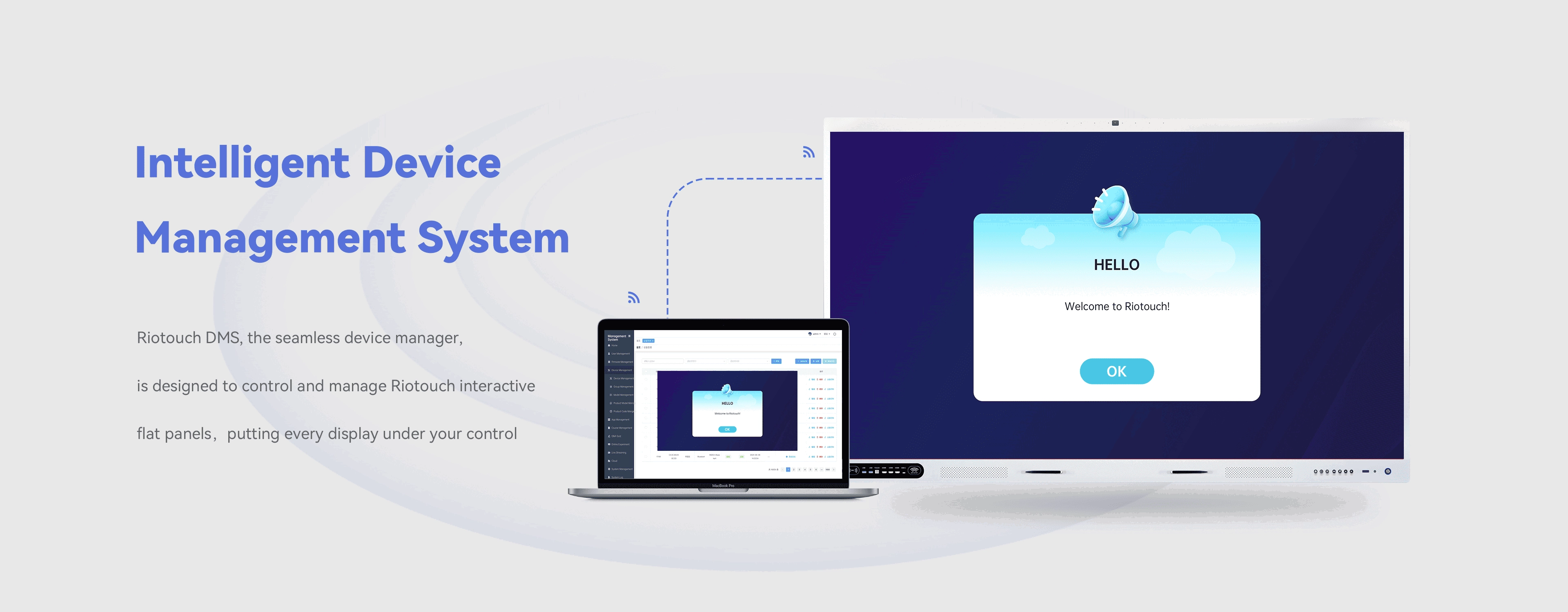 Riotouch Interactive Whiteboard Software Device Management System