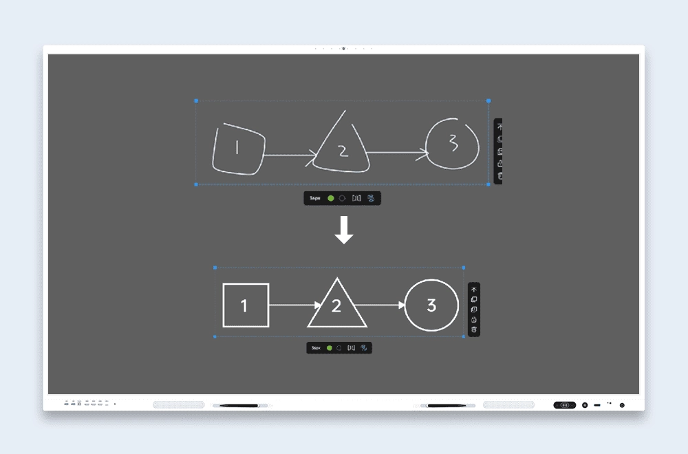 Riotouch Smart Board Software UMind Intelligent Graphic Recognition