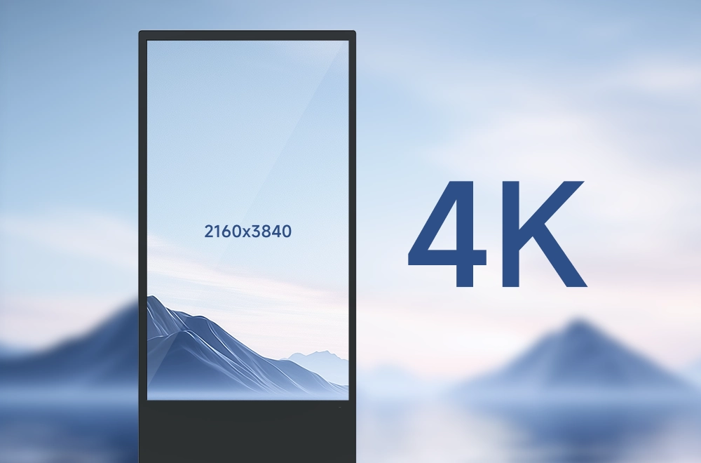 Riotouch Advertising Screen Floor Kiosk 4K Display