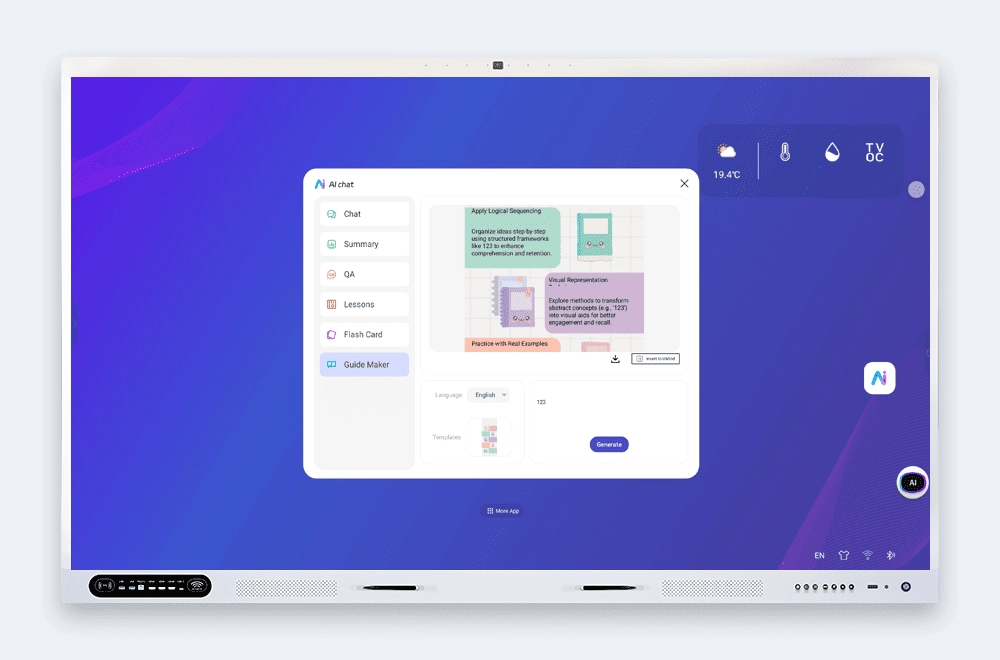 Riotouch Smart Board Software UMind AI Guide Maker 