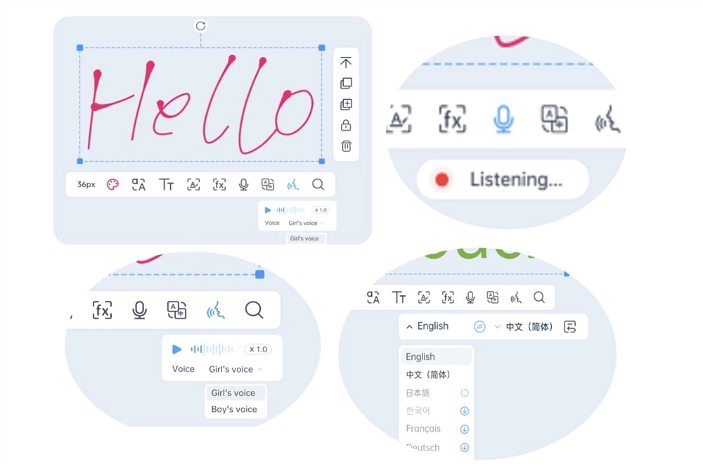 Riotouch Smart Board Software UMind Intelligent Handwriting Recognition