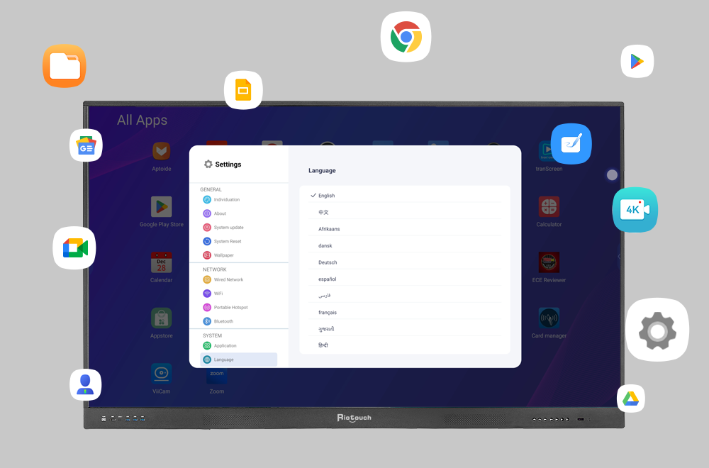 Riotouch Interactive Whiteboard Software DMS File Sharing